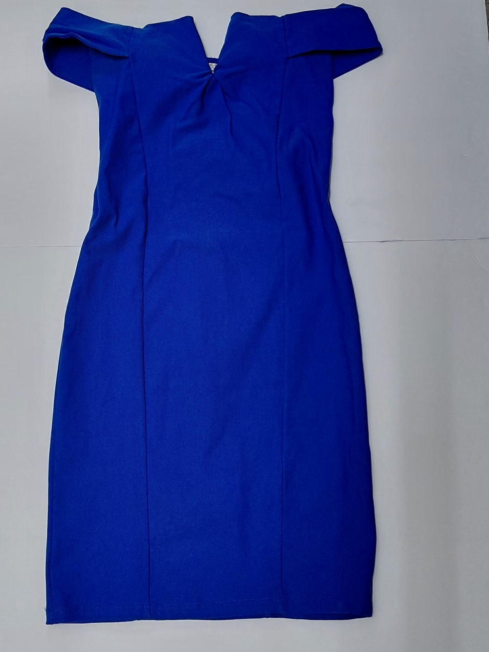 A'GACI  Elegant Women's Blue Mini  Dress